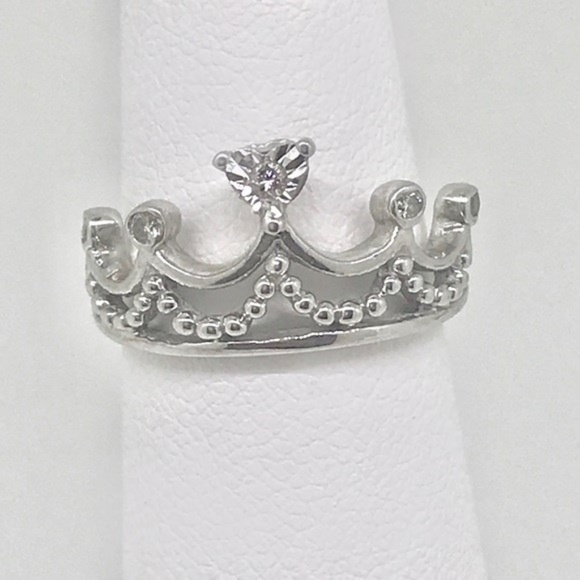 Jewelry - .05 ctw diamond 10 kt WG crown ring